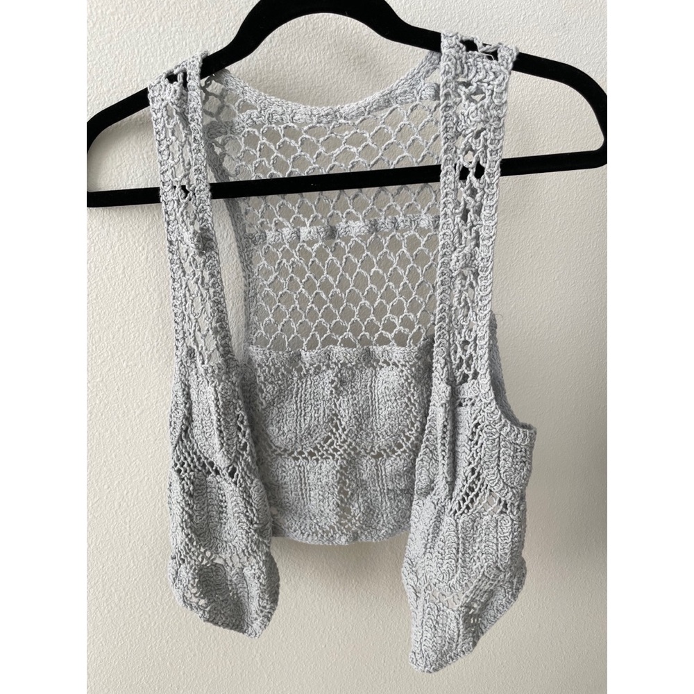 Handmade knit vest out wear